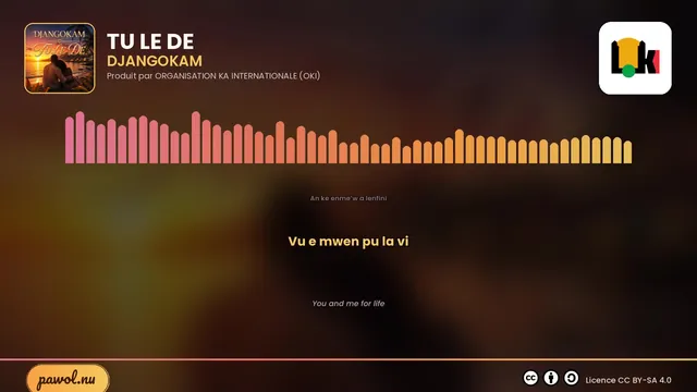 Vignette de la vidéo DJANGOKAM - TU LE DE (Karaoke / Lyrics in KA + English translation)