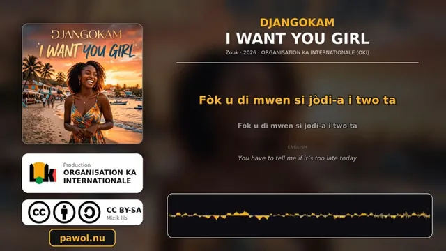 Vignette de la vidéo DJANGOKAM - I Want You Girl (Karaoke / Lyrics in KA + English translation)